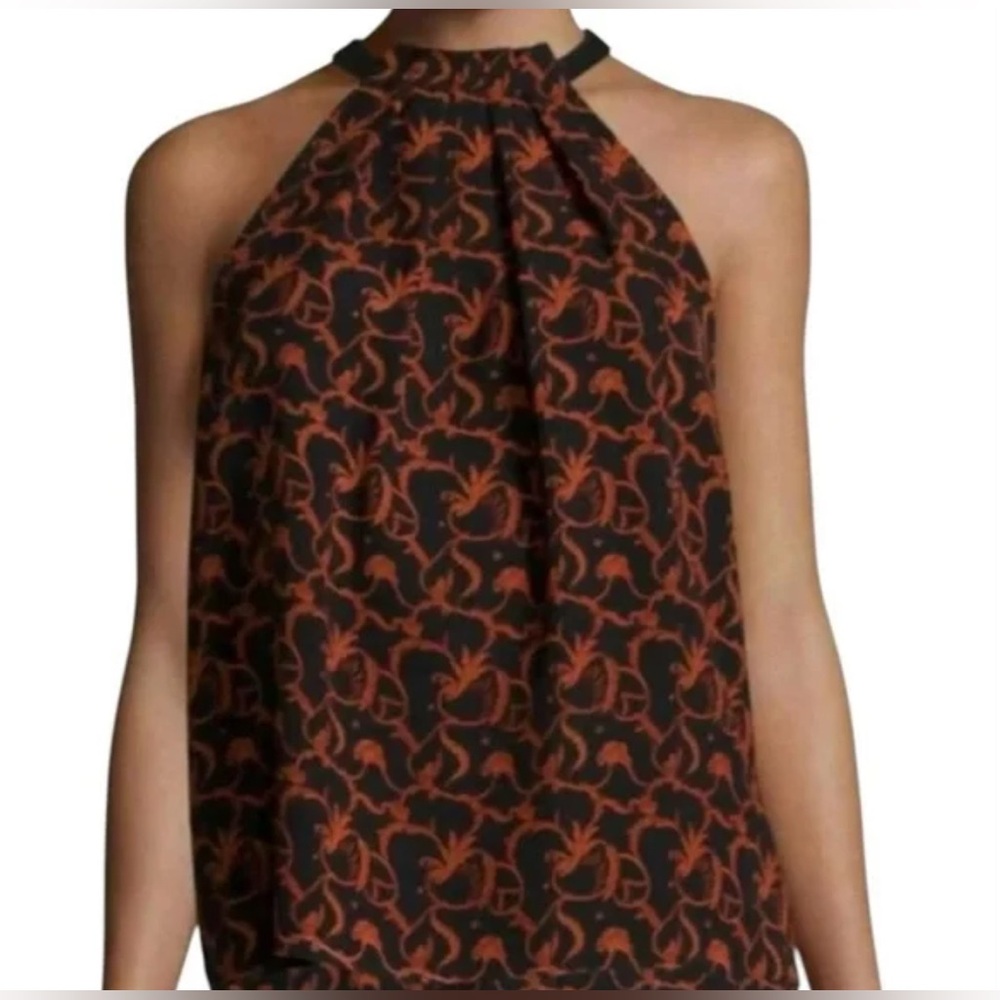 NWOT A.L.C. Black Floral Sleeveless Top Size 4